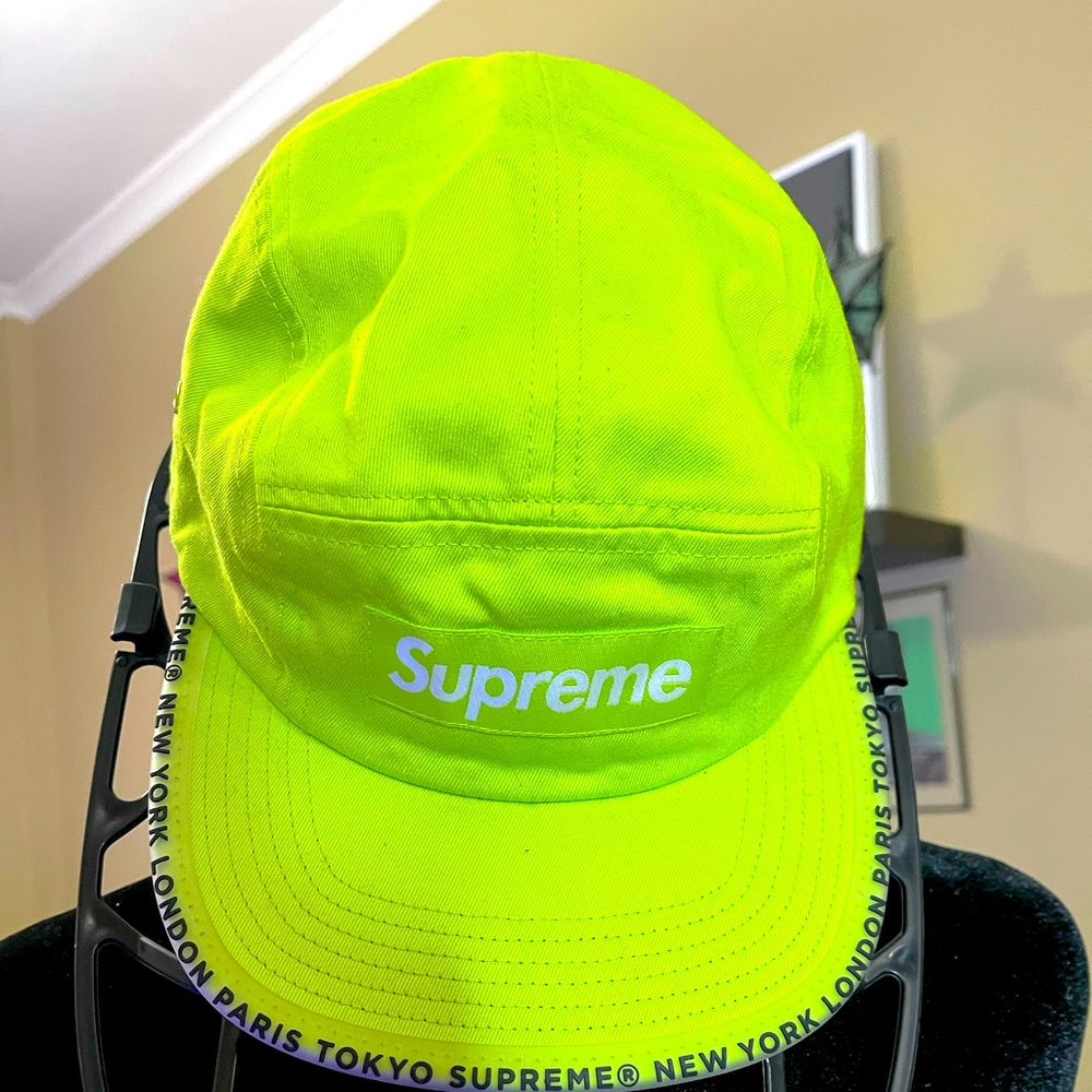 Authentic Supreme 5 panel Neon Camp Cap